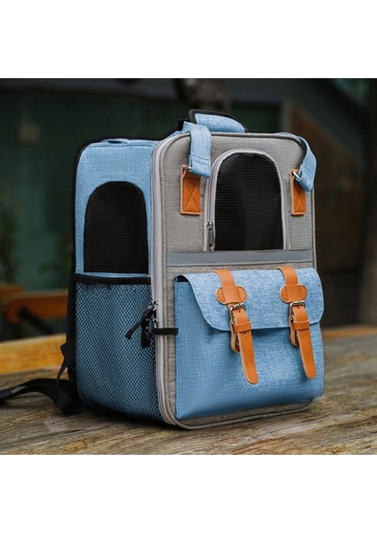 Mavi Kedi Taşıyıcı Sırt Çantası Moda Taşınabilir Kedi Sırt Çantası Kedi Küçük Köpekler Için Taşıma Köpek Açık Taşıma Sırt Çantası Pet Malzemeleri (Yurt Dışından)