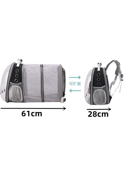 Yeşil Evcil Hayvan Malzemeleri Kedi Şeffaf Çanta Seyahat Açık Yürüyüş Taşınabilir Sırt Çantası Genişletebilir Büyük Kapasiteli Pet Kanvas Çanta (Yurt Dışından) fırsatları