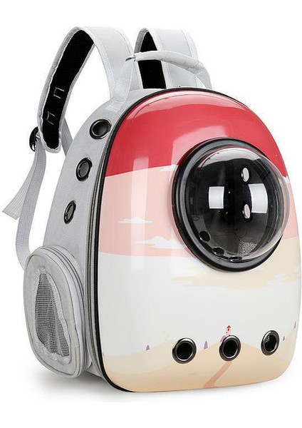 18 Karikatür Kedi Sırt Çantası Taşıyıcı Büyük Kabarcık Astronot Uzay Nefes Kapsül Taşıma Hareketli Kedi Köpek Pet Şeffaf Seyahat Çantası (Yurt Dışından)
