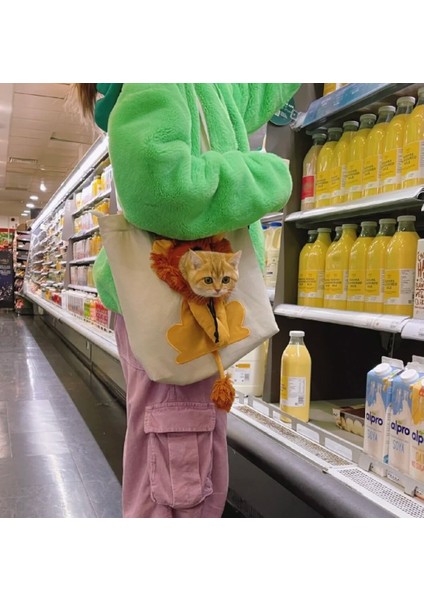 Mavi 40X37 cm Açık Kafa Küçük Aslan Şekli Omuz Çantası Kediler ve Köpekler Küçük Evcil Hayvanlar Tuval Dışı El Çantası Evcil Hayvan Çantası Kedi Taşıyıcı (Yurt Dışından) modelleri