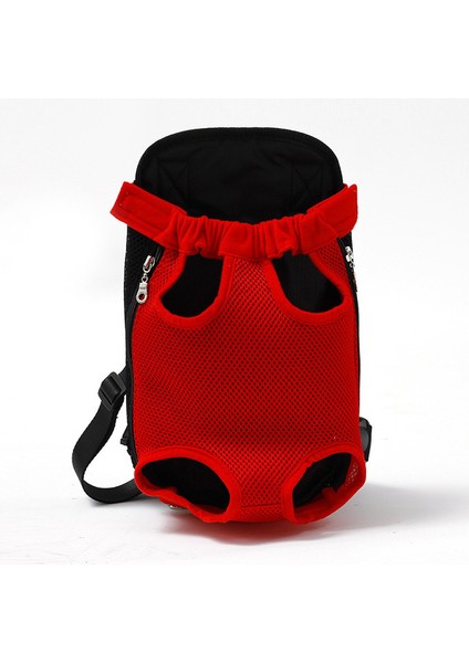 Parlak Kırmızı Xl Sırt Çantası Örgü Kamuflaj Pet Köpek Sırt Çantası Nefes Omuz Çantası Açık Seyahat Ürünleri Köpekler Kediler ve Chihuahua Için Uygun (Yurt Dışından)