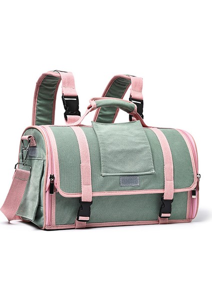 Yeşil S 2 In 1 Son Kedi Taşıma Çantaları Nefes Alabilen Pet Taşıyıcılar Köpek Kedi Sırt Çantası Seyahat Açık Taşınabilir Ambalaj Taşıma Çantası (Yurt Dışından)