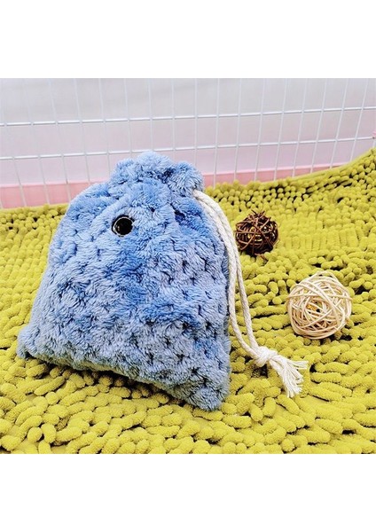 Mavi Uçan Sincap Hamster Çantası Sevimli El Çantası Hamster Taşıma Çantası Küçük Evcil Hayvan Çantası Ipli Cep (Yurt Dışından)
