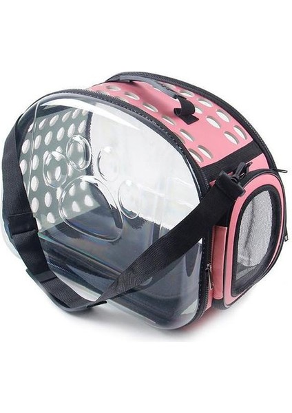 Pembe M 42X28X32CM Evcil Hayvan Sırt Çantası Giden Taşıma Çantası Kediler Için Ürünler Nefes Kesesi Sohbet Köpekler Için Taşınabilir Evcil Hayvan Taşıma Yıkanabilir Merdiven (Yurt Dışından)