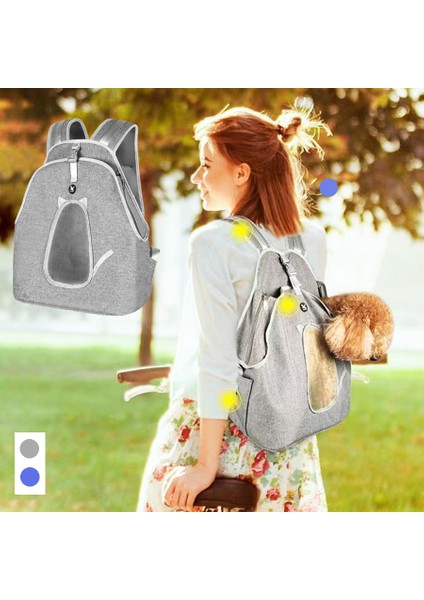 Mavi Pet Köpek Kedi Sırt Çantası Çift Omuz Taşınabilir Seyahat Sırt Çantası Açık Evcil Hayvan Taşıma Çantası Pet Köpek Ön Çanta Örgü Sırt Çantası Evcil Hayvan Çantası (Yurt Dışından) fiyatları