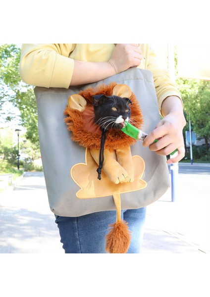 Yeşil 40X35CM-IN 4kg Yumuşak Evcil Hayvan Taşıyıcıları Aslan Tasarımı Taşınabilir Nefes Alabilen Çanta Kedi Köpek Taşıma Çantaları Giden Seyahat Evcil Hayvan Çantası Güvenlik Fermuarlı (Yurt Dışından) modelleri