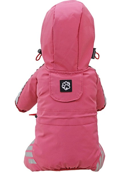 Pembe L Köpek Yağmurluk Yansıtıcı Evcil Hayvan Giysileri Köpek Giyim Su Geçirmez Tulum Ceket Yorkie Kaniş Bichon Pomeranian Schnauzer Corgi Ceket (Yurt Dışından)