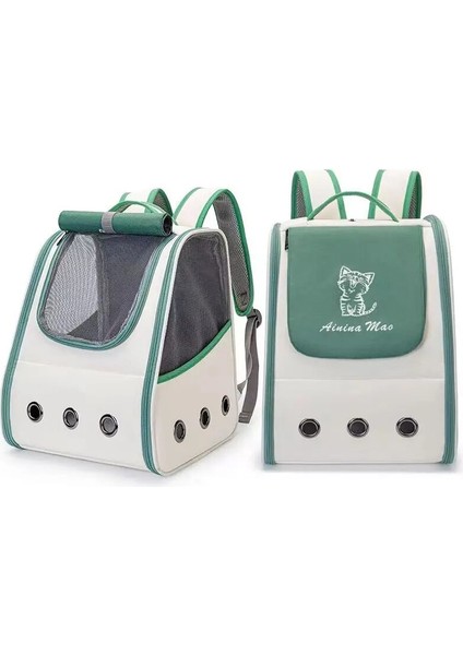 AA074-9 Pet Kedi Taşıyıcı Sırt Çantası Nefes Alabilir Taşınabilir Seyahat Sırt Çantası Kedi ve Köpek Için Anti Ayrılma Kemeri ile Üç Kapılı Tasarım AA074 (Yurt Dışından) fırsatları