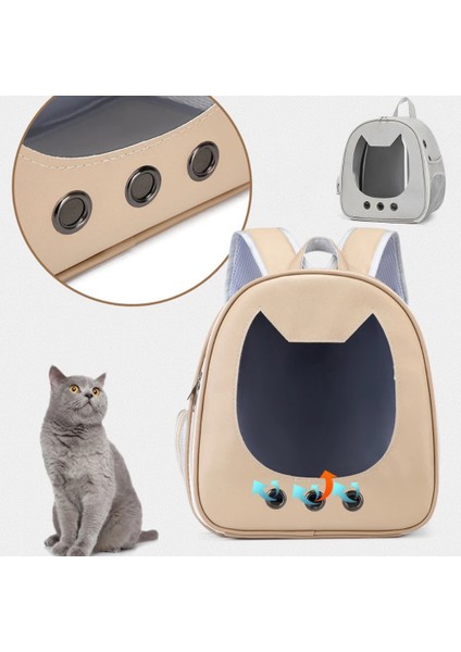 Bej Giden Sırt Çantası Kedi Çantası Yeni Işık Şeffaf Evcil Hayvan Çantası Büyük Uzay Rahat Nefes Kedi Sırt Çantası (Yurt Dışından) fiyatları