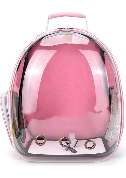 Pembe Evcil Köpek Taşıma Taşıyıcı Kedi Taşıma Çantası Uzay Pet Sırt Çantası Nefes Taşınabilir Şeffaf Sırt Çantası Köpek Uzay Kapsülü Çantası (Yurt Dışından)