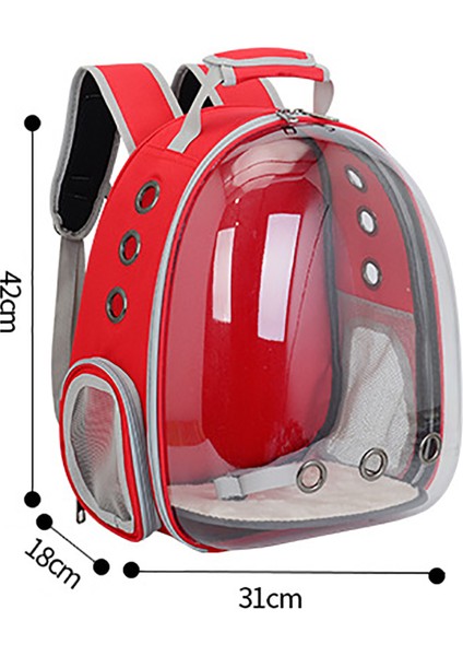 Pembe Evcil Köpek Taşıma Taşıyıcı Kedi Taşıma Çantası Uzay Pet Sırt Çantası Nefes Taşınabilir Şeffaf Sırt Çantası Köpek Uzay Kapsülü Çantası (Yurt Dışından) fırsatları