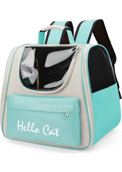 Yeşil Evcil Hayvan Taşıyıcı Sırt Çantası Kedi Omuz Çantası Kış Rüzgar Geçirmez Köpek Çantası Şeffaf Taşınabilir Açık Seyahat Sırt Çantası Kediler Için Küçük Köpekler (Yurt Dışından)