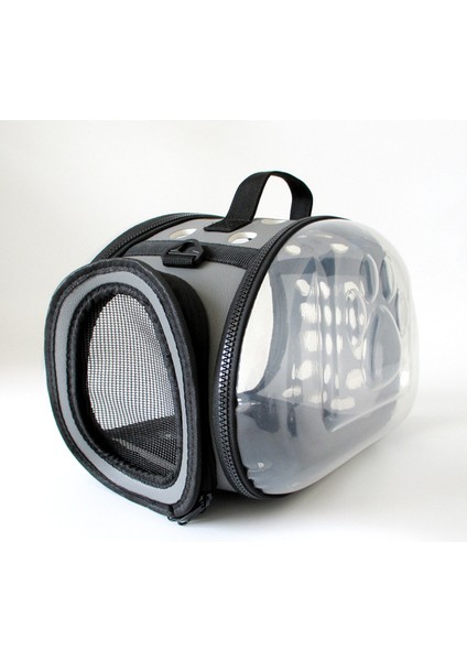 A L Taşınabilir Taşıyıcı Şeffaf Crossbody Katlanır Kedi Paketi Evcil Hayvan Sırt Çantası Köpek Evrensel Seyahat Çanta Paketi Nefes Alabilir Kutu (Yurt Dışından)