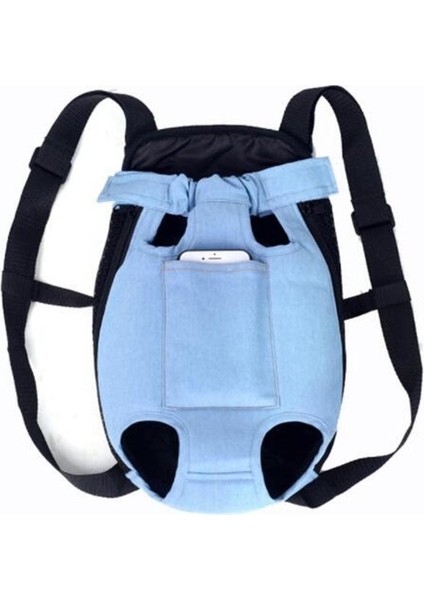 Açık Mavi Denim M Nefes Pet Köpek Örgü Taşıyıcı Sırt Çantası Açık Seyahat Ürünleri Kamuflaj Çanta Küçük Köpek Kedi Chihuahua Örgü Sırt Çantası (Yurt Dışından)