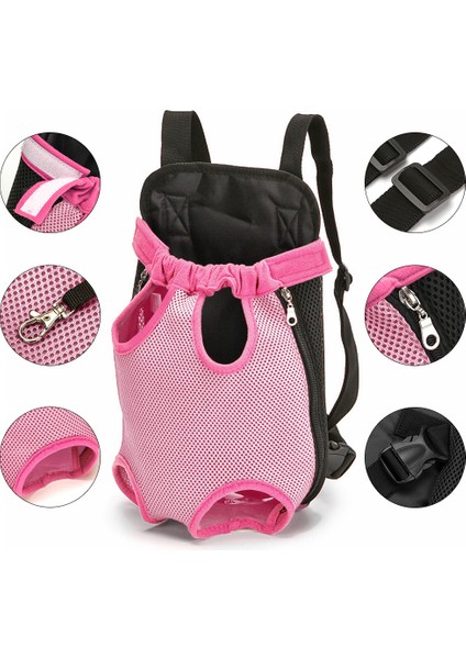 Pembe M Pet Kedi Seyahat Sırt Çantası Taşınabilir Küçük Köpek Kediler Taşıma Çantası Örgü Nefes Yavru Yavru Çanta Açık Pet Taşıma Sırt Çantası S-Xl (Yurt Dışından) fırsatları