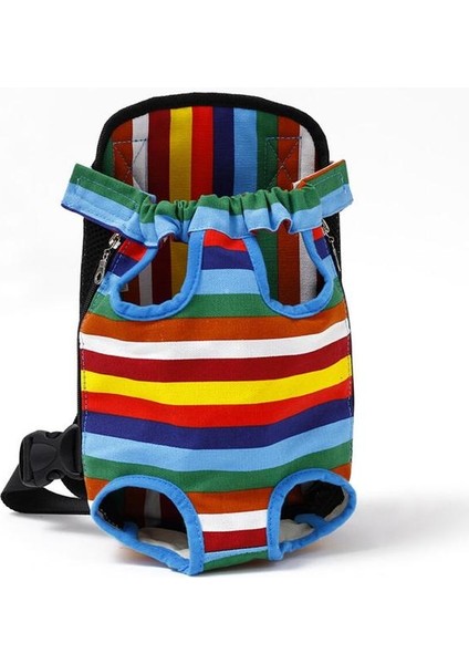 Gökkuşağı Renkleri S Nefes Pet Köpek Örgü Taşıyıcı Sırt Çantası Açık Seyahat Ürünleri Kamuflaj Çanta Küçük Köpek Kedi Chihuahua Örgü Sırt Çantası (Yurt Dışından)