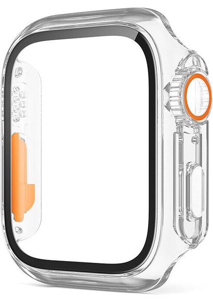 Apple Watch 40 mm Kasa ve Ekran Koruyucu Watch Ultra Görünümlü Sert Pc Fit Kalıp fırsatları