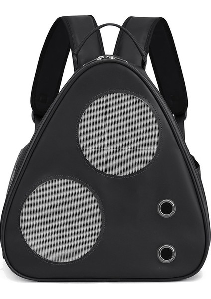 Siyah Evcil Hayvan Ürünleri Yaratıcı Evcil Hayvan Çantası Açık Seyahat Kedi Sırt Çantası Nefes Alabilen, Rahat, Büyük Kapasiteli Köpek Yavrusu Üçgen Sırt Çantası (Yurt Dışından)