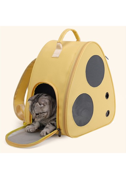 Siyah Evcil Hayvan Ürünleri Yaratıcı Evcil Hayvan Çantası Açık Seyahat Kedi Sırt Çantası Nefes Alabilen, Rahat, Büyük Kapasiteli Köpek Yavrusu Üçgen Sırt Çantası (Yurt Dışından) fiyatları