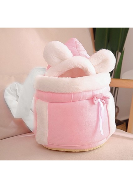 Siyah Pet Asılı Göğüs Çantası Ultra Yumuşak Peluş Köpek Çantaları Cepler ile Sıcak Kış Kedi Sırt Çantası Şapka Rahat Köpekler Taşıma Çantası (Yurt Dışından) modelleri