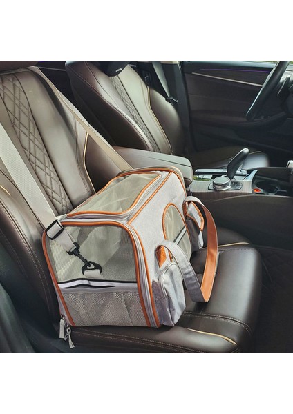 P-2 Bir Boyut Giden Seyahat Için Kedi ve Köpek Taşıma Çantası Yumuşak Pet Taşıyıcı Taşınabilir Nefes Alabilir Katlanır Çanta Pet Tote Kilitleme Emniyet Fermuarı ile (Yurt Dışından) fırsatları