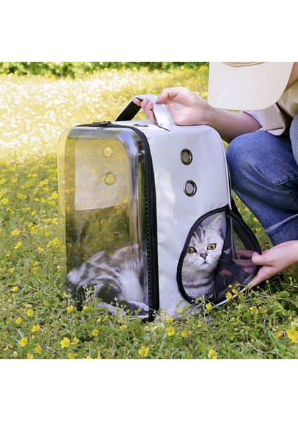 Siyah Pet Kedi Taşıma Çantası Yürüyüş Kamp Gezintisi Için Rahat Kedi Taşıyıcı Sırt Çantası (Yurt Dışından) modelleri