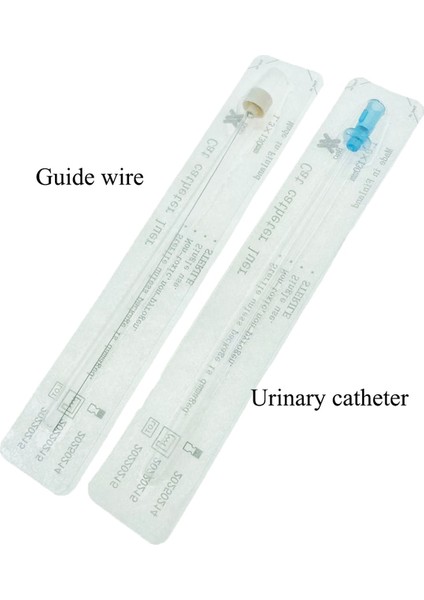 Stile ile 1.3mm 3 Adet Kedi Kedi Üriner Kateter Tutma Taş Araştırma Drenaj Mesane Saman Tek Kullanımlık, Stile Metal Kılavuz Tel Klinik Malzemeleri (Yurt Dışından)