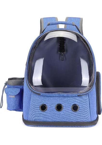 Mavi Şeffaf Pet Sırt Çantası Nefes Kedi Çantası Köpek Taşıyıcı Kedi Sırt Çantası Taşıma Çantası Kedilerin Taşınması Için (Yurt Dışından)