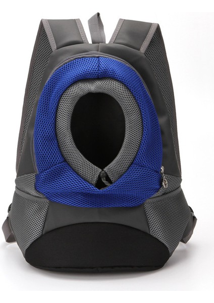 Mavi 4 kg Pet Kedi Taşıma Çantası Naylon Nefes Örgü Küçük Köpek Çantası Taşınabilir Seyahat Kedi Sırt Çantası Pet Ön Outcrop Kafa Sırt Çantası Göğüs Paketi (Yurt Dışından)