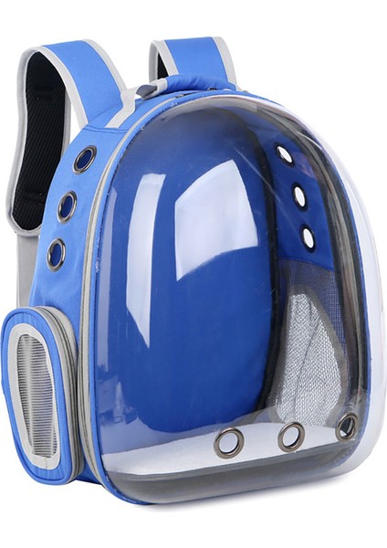 Koyu Mavi Kedi Taşıma Çantaları Kedi Çantası Nefes Taşınabilir Evcil Hayvan Taşıma Çantası Açık Seyahat Sırt Çantası Kedi Köpek Için Şeffaf Uzay Evcil Hayvan Sırt Çantası (Yurt Dışından)