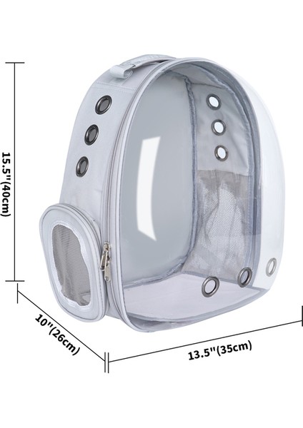 047 Gri Ücretsiz Boyut Açık Kedi Çanta Taşıyıcı Şeffaf Nefes Yavru Kedi Sırt Çantası Astronot Kediler Kutu Kafes Küçük Köpek Pet Seyahat Çantası Çanta (Yurt Dışından)