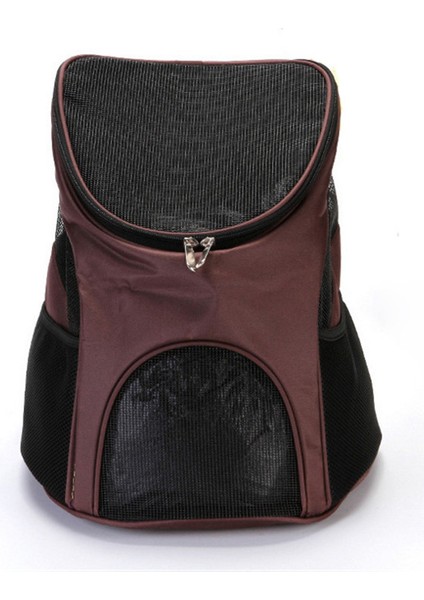 Kahve Rengi Evcil Hayvan Taşıma Çantası Kedi Sırt Çantası Taşınabilir Katlanabilir Nefes Orta Kedi Köpek Sırt Çantaları Açık Ön Çanta Örgü Sırt Çantası (Yurt Dışından) modelleri