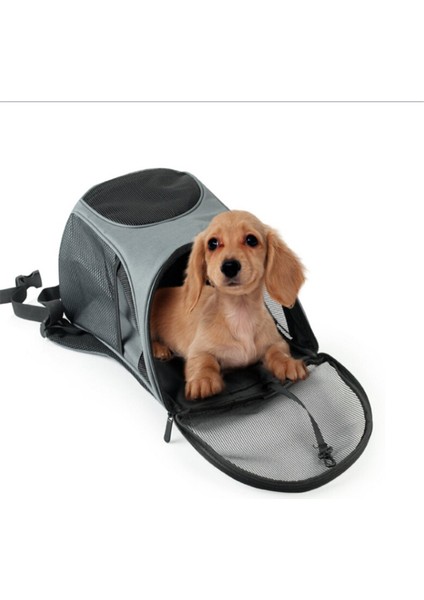 Kahve Rengi Evcil Hayvan Taşıma Çantası Kedi Sırt Çantası Taşınabilir Katlanabilir Nefes Orta Kedi Köpek Sırt Çantaları Açık Ön Çanta Örgü Sırt Çantası (Yurt Dışından) fırsatları