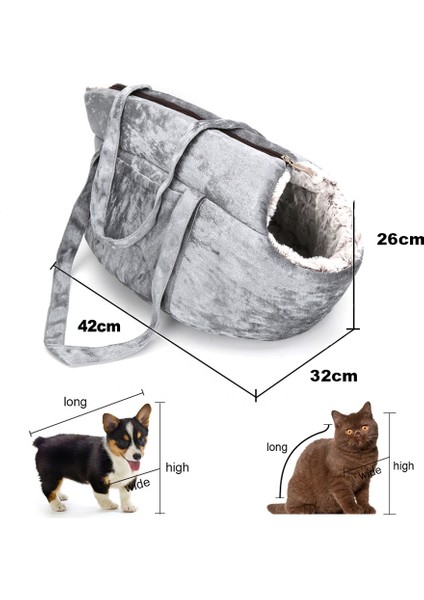Beyaz 42X32X26 cm Yumuşak Peluş Kedi Çanta Kedi Sırt Çantası Panier Çanta Kediler Için Seyahat Peluş Kediler Çanta Pet Köpek Sırt Çantası Taşıyıcı Yatak Yavru Kedi Aksesuarları (Yurt Dışından) fırsatları