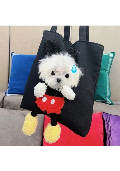 Mavi Fare Dıy Yumuşak Evcil Hayvan Taşıyıcıları Aslan Tasarım Pet Kanvas Çanta Kedi Köpek Taşıma Çantaları Giden Seyahat Evcil Hayvan Omuz Çantası Güvenlik Fermuarlı (Yurt Dışından) fiyatları