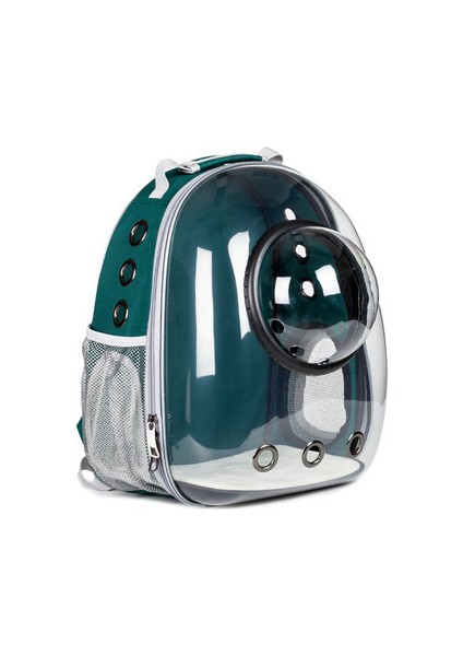 Yeşil Kapaklı M Astronot Pencere Kabarcık Taşıma Seyahat Çantası Nefes Alan Uzay Kapsülü Şeffaf Evcil Hayvan Taşıma Çantası Köpek Kedi Sırt Çantası (Yurt Dışından)