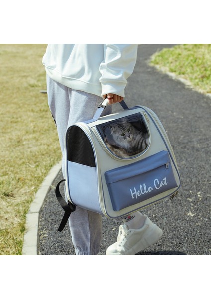 7.5kg Pet Kedi Taşıma Çantası Için Pus Mavisi Nefes Alabilir Taşınabilir Kedi Uzay Çantası Kediler Için El Tipi Açık Seyahat Şeffaf Çanta Küçük Köpekler Evcil Hayvan Malzemeleri (Yurt Dışından) fiyatları