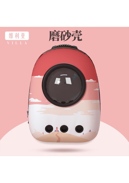 Çiftlik 45X30X25CM Kedi Taşıyıcı Pencere Taşıma Kafesi Taşıma Nefes Seyahat Sırt Çantası Doodle Manzara Çantası Küçük Köpek Uzay Kapsülü Evcil Hayvan Ürünleri (Yurt Dışından)