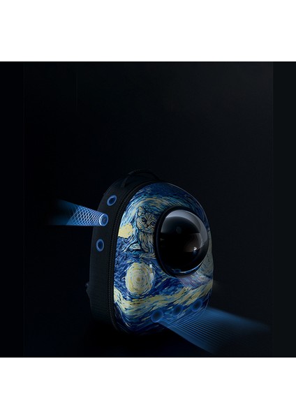 Çiftlik 45X30X25CM Kedi Taşıyıcı Pencere Taşıma Kafesi Taşıma Nefes Seyahat Sırt Çantası Doodle Manzara Çantası Küçük Köpek Uzay Kapsülü Evcil Hayvan Ürünleri (Yurt Dışından) fırsatları