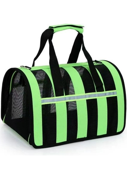 Yeşil M Yumuşak Evcil Hayvan Taşıyıcılar Kediler Çanta Taşınabilir Nefes Alabilir Katlanabilir Çanta Kedi Giden Seyahat Köpek Yavrusu Evcil Çanta Kilitleme Güvenlik Fermuarlar ile (Yurt Dışından)