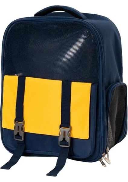 Mavi Seyahat Pet Sırt Çantası Köpek Taşıma Çantası Örgü Kedi Sırt Çantası Taşıyıcı (Yurt Dışından)