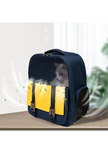 Mavi Seyahat Pet Sırt Çantası Köpek Taşıma Çantası Örgü Kedi Sırt Çantası Taşıyıcı (Yurt Dışından) modelleri