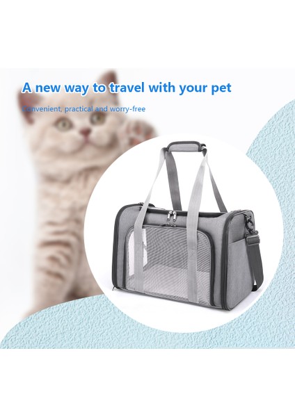 Koyu Mavi Evcil Hayvan Taşıyıcı Taşıma Seyahat Çantası Büyük Kapasiteli Taşıma Kapsülü Tote Nefes Taşınabilir Yaratıcı Çok Fonksiyonlu Evcil Hayvan Malzemeleri (Yurt Dışından) fiyatları