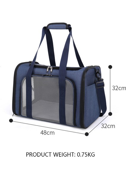 Koyu Mavi Evcil Hayvan Taşıyıcı Taşıma Seyahat Çantası Büyük Kapasiteli Taşıma Kapsülü Tote Nefes Taşınabilir Yaratıcı Çok Fonksiyonlu Evcil Hayvan Malzemeleri (Yurt Dışından) indirimleri