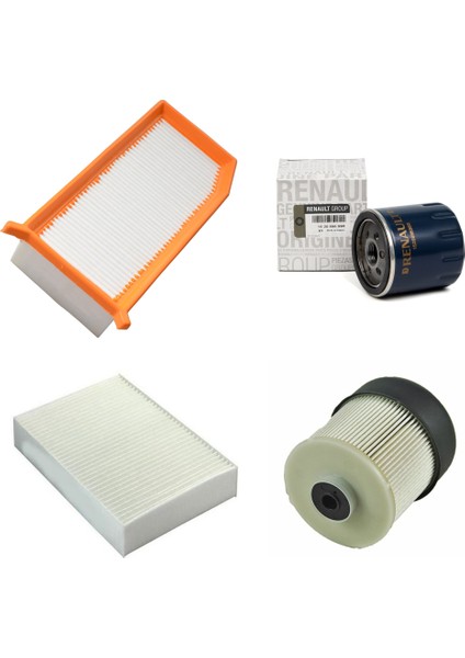 Renault Captur Filtre Setı Hava Yağ Polen Mazot Filtresı