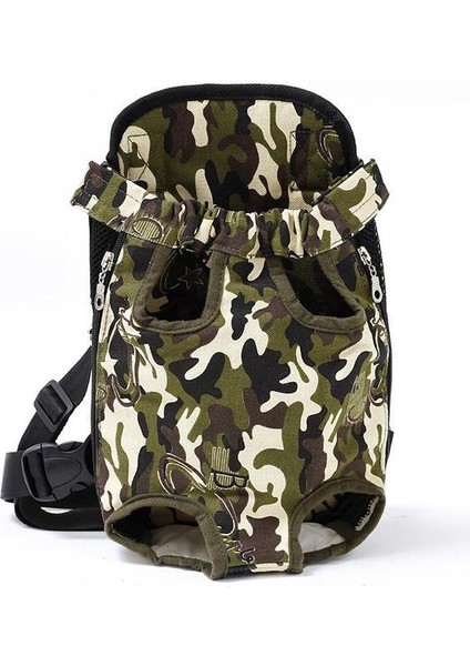 Ordu Yeşil S Nefes Pet Köpek Örgü Taşıyıcı Sırt Çantası Açık Seyahat Ürünleri Kamuflaj Çanta Küçük Köpek Kedi Chihuahua Örgü Sırt Çantası (Yurt Dışından)