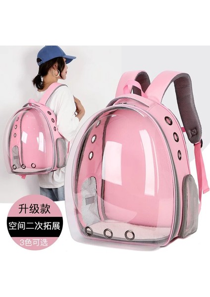 Mavi Kedi Çantası Nefes Taşınabilir Evcil Hayvan Taşıma Sırt Çantası Kedi ve Köpek Açık Hava Seyahati Sırt Çantası Şeffaf Uzay Tarzı Evcil Hayvan Sırt Çantası Kedi Çantası (Yurt Dışından) fiyatları