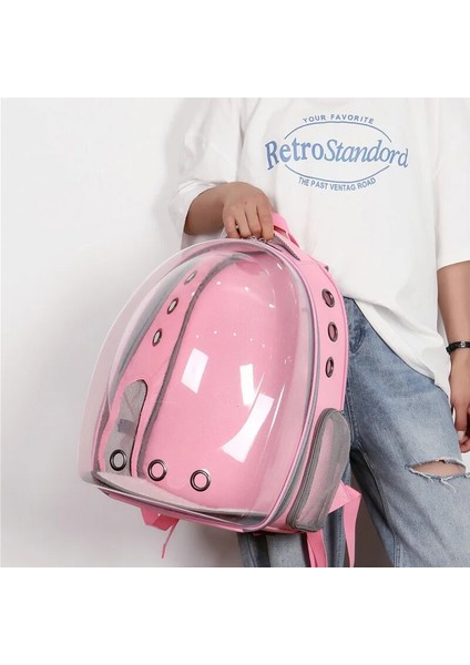 Mavi Kedi Çantası Nefes Taşınabilir Evcil Hayvan Taşıma Sırt Çantası Kedi ve Köpek Açık Hava Seyahati Sırt Çantası Şeffaf Uzay Tarzı Evcil Hayvan Sırt Çantası Kedi Çantası (Yurt Dışından) fırsatları