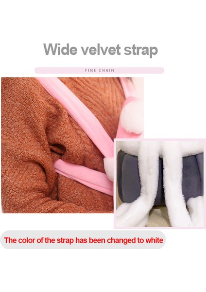 Pembe L Pet Sıcak Taşıma Çantası Küçük Kedi Köpekler Sırt Çantası Kış Sıcak Taşıma Peluş Evcil Kafes Yürüyüş Açık Seyahat Yavru Asılı Göğüs Çantası (Yurt Dışından) indirimleri