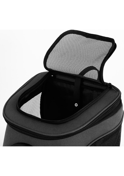 M-Gri Büyük Kapasiteli Köpek Taşıma Çantası Lüks Kanvas Uzay Kapsülü Kedi Köpek Taşıyıcı Seyahat Sırt Çantası Açık Köpek Yavrusu Evcil Hayvan Çantası Katlanabilir (Yurt Dışından) indirimleri